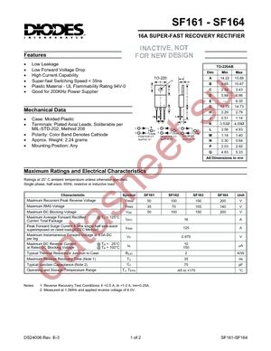 SF163 datasheet  